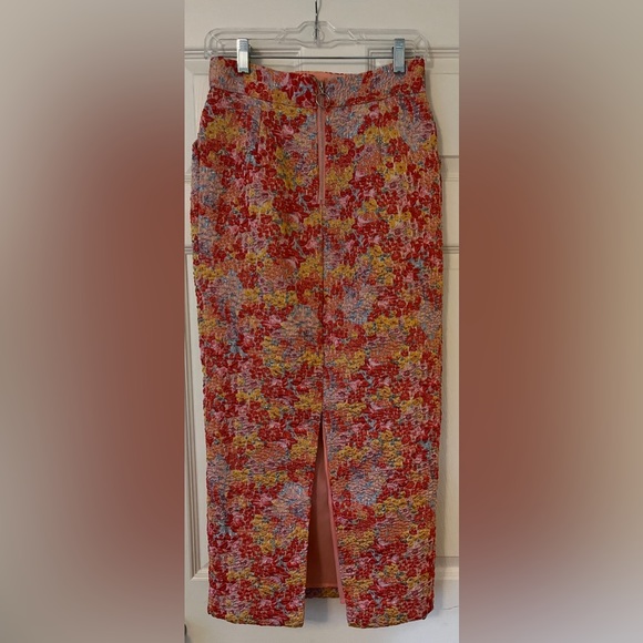 Lulu’s Ellarina Pink Multi Metallic Tie-Strap Two-Piece Midi Dress in Size Small - Picture 15 of 16